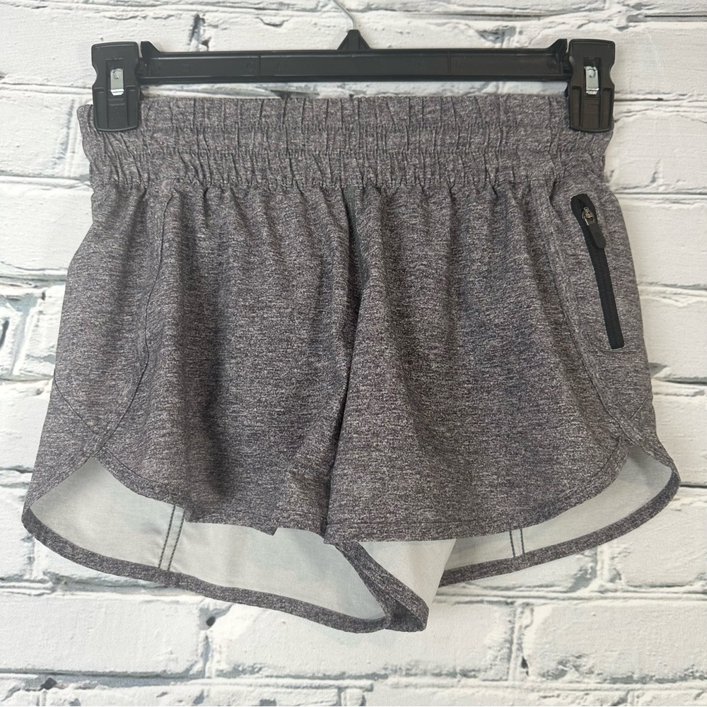 Lululemon Womens Tracker Shorts V4 Heather Gray Size 6